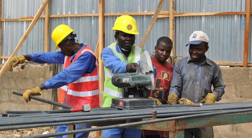 Ongoing Construction of Dan Oil 160-Nozzle Petrol Filling Station along the airport road FCT, Abuja.